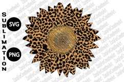 Leopard Sunflower SVG PNG Sublimation Product Image 4