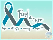 Find A Cure Two Colors Ribbon Svg Dxf Eps Png Pdf Files Product Image 3