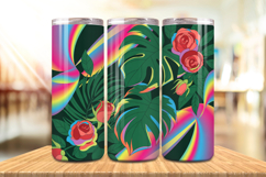 Valentine’s Day Glitter Sparkle shimmering Tumbler Wrap PNG Product Image 12