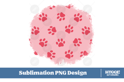 American 4th of July Cat Dog Paw Background Png DTF Bundle Product Image 8