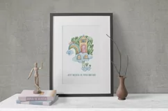 Watercolor cute nursery rainbow clipart / sublimation Product Image 2