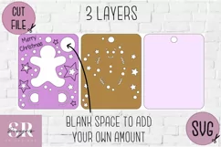 Gingerbread man Money card | Paper cutting | Money card Product Image 4