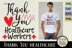 Thank You Healthcare Workers SVG - Healthcare Heroes Product Image 1