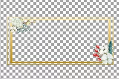 Cotton bolls and fir branch leafy autumn and winter decor Product Image 22