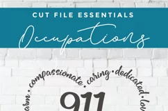 911 Dispatcher heart svg - a 911 dispatcher svg for crafters Product Image 6