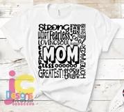 Mom Typography Mother's Day svg Subway Word Art Product Image 2