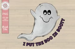 I Put The Boo In Booty | Funny Halloween Sublimation Product Image 3
