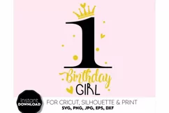 1st Birthday SVG, Baby Shirt SVG, Cute Gift SVG, Birthday Product Image 4