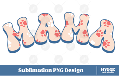 American Mama 4th of July USA Cat Dog Paw DTF Sublimation Product Image 1