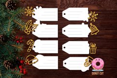 Christmas gift Wooden tags SVG laser cut files for Glowforge Product Image 2