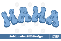 American Mama 4th of July USA Cat Dog Paw DTF Sublimation Product Image 1