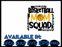 Basketball SVG DXF JPEG Silhouette Cameo Cricut Mom svg Product Image 3