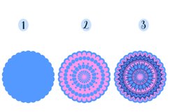 3D Mandala Bundle - 5 SVG cut items Product Image 4