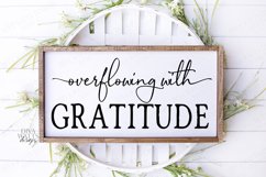 Overflowing with Gratitude - Cutting File - Fixer Upper Product Image 1