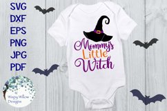 Mommy's Little Witch | Halloween Shirt SVG Cut File Product Image 1