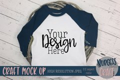 Easter Navy raglan Craft mock up |High Resolution JPEG Product Image 1