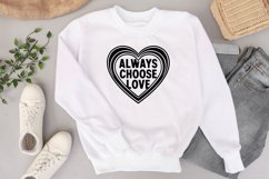 Always choose love quote Svg Png Product Image 1