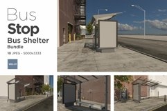 Bus Stop Bus Shelter Mockup Vol- 21 Product Image 1
