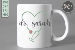 Stethoscope Heart SVG - PNG, DXF, SVG, EPS, Cut File Product Image 4