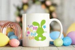 Easter SVG File - Too Hip to Hop Hop SVG File Product Image 3