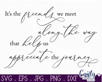 The Friends We Meet Along The Way Farmhouse Sign Svg Product Image 2
