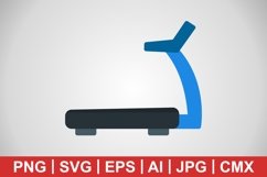 Vector Treadmill Icon Product Image 1