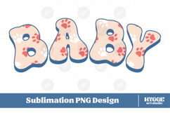 American Baby 4th of July USA Cat Dog Paw DTF Sublimation Product Image 1