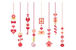 Valentine Hanging Baubles Product Image 1