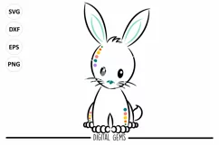 Bunny Rabbits and Tortoises SVG / DXF / EPS / PNG files Product Image 5