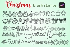 140 Christmas Procreate Brush Set Product Image 2