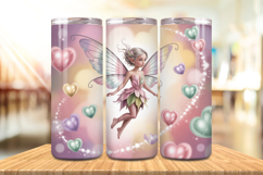 Valentine’s Day Tiny Fairies Tumbler Wrap PNG Big Bundle Product Image 2