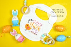 Easter Baby Bib Mock Up Styled Stock Photo SVG Design Mockup Product Image 4