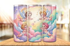 Valentine’s Day Tiny Fairies Tumbler Wrap PNG Big Bundle Product Image 3