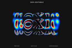 Toxic Psychedelic Glitch Text Effect Design Template Product Image 1