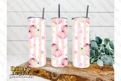 Glitter Pumpkins 20oz Tumbler Wrap PNG Autumn Fall Halloween Product Image 1