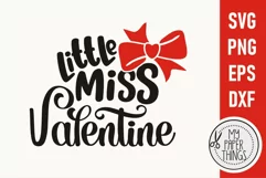 Valentine Baby svg | Little miss Valentine svg Product Image 2