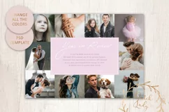 PSD Year In Review Photo Collage Card Template #5 Product Image 4