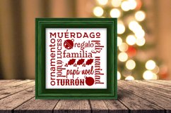 Navidad Cuadrado Christmas Subway Art SVG File Product Image 2