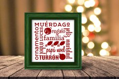 Navidad Cuadrado Christmas Subway Art SVG File Product Image 2