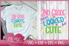 2nd Grade Never Looked So Cute - SVG DXF EPS Cutting File Product Image 1