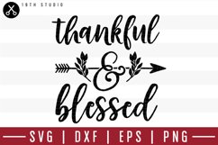 Thankful and blessed SVG | M39F14 Product Image 1