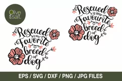 Rescued is my favorite breed svg, Favourite Breed, Dog mom Product Image 2