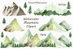 Huge Watercolor Bundle Clipart, scene making Product Image 4