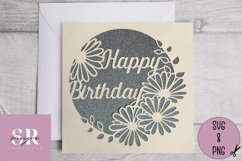 Happy Birthday card | Paper cutting | birthday card SVG Product Image 3