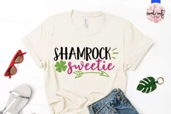 Shamrock Sweetie - St. Patrick's Day SVG EPS DXF PNG Product Image 2