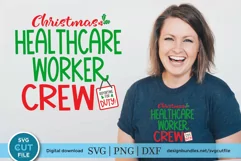 Christmas Healthcare worker svg, a health care worker svg Product Image 1