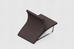 Isometric Arm Chair 3D isolated render Product Image 1