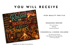 Backroads Bonfires Country Tumbler Wrap Product Image 2