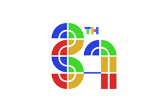 37th anniversary colorful logo template number concept Product Image 1