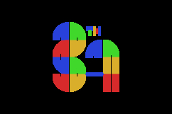 37th anniversary colorful logo template number concept Product Image 2